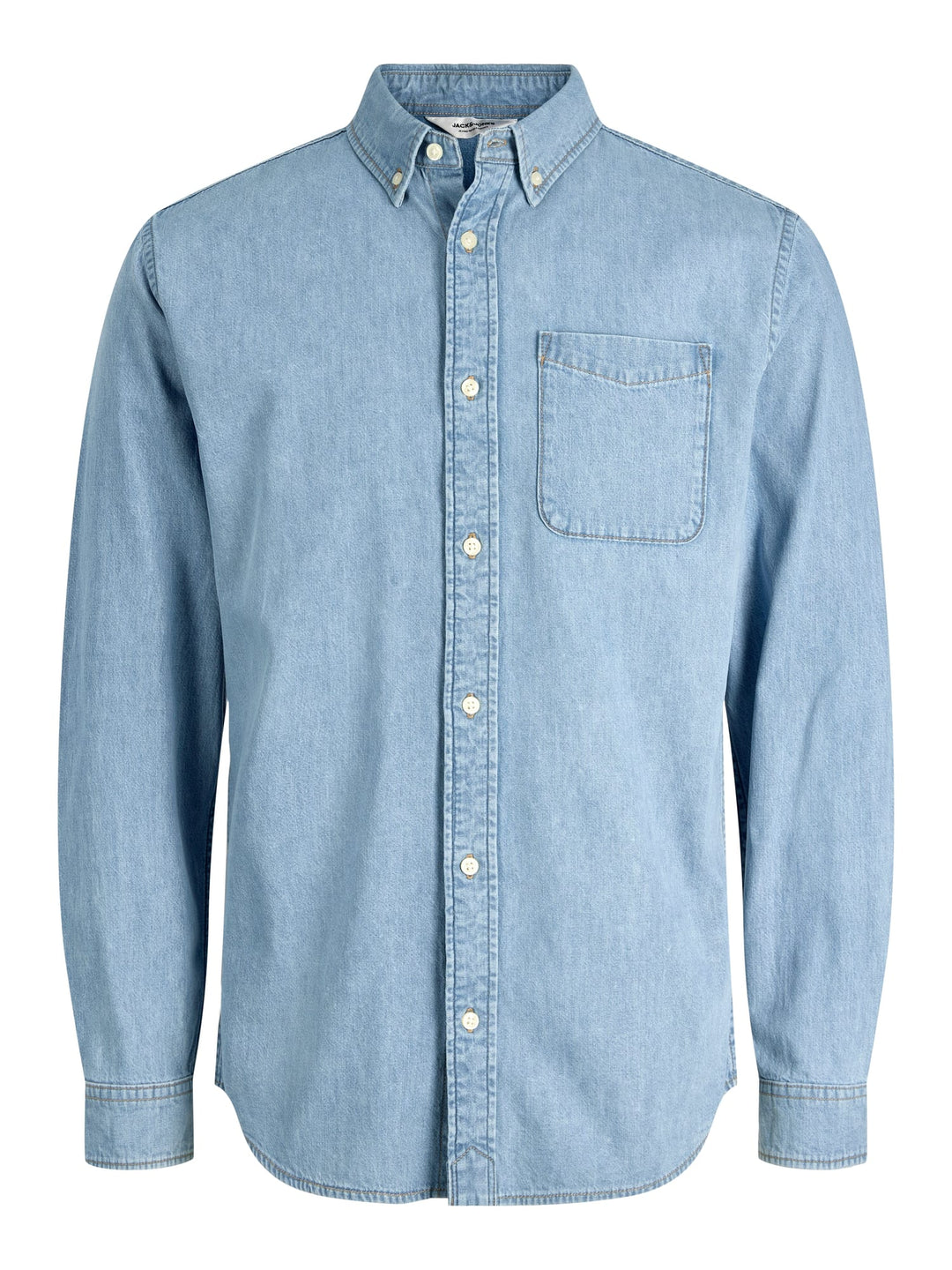 Jack & Jones denim overhemd l/m blauw – heren - Blue Denim