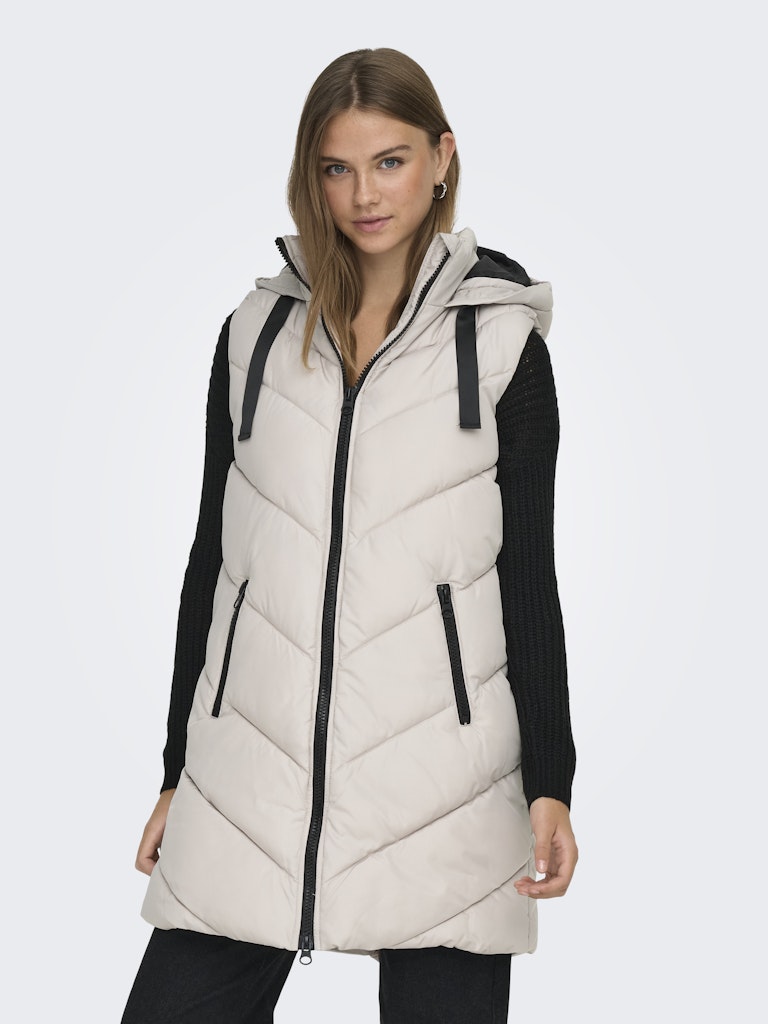 Jacqueline de Yong Skylar beige steppweste – dames