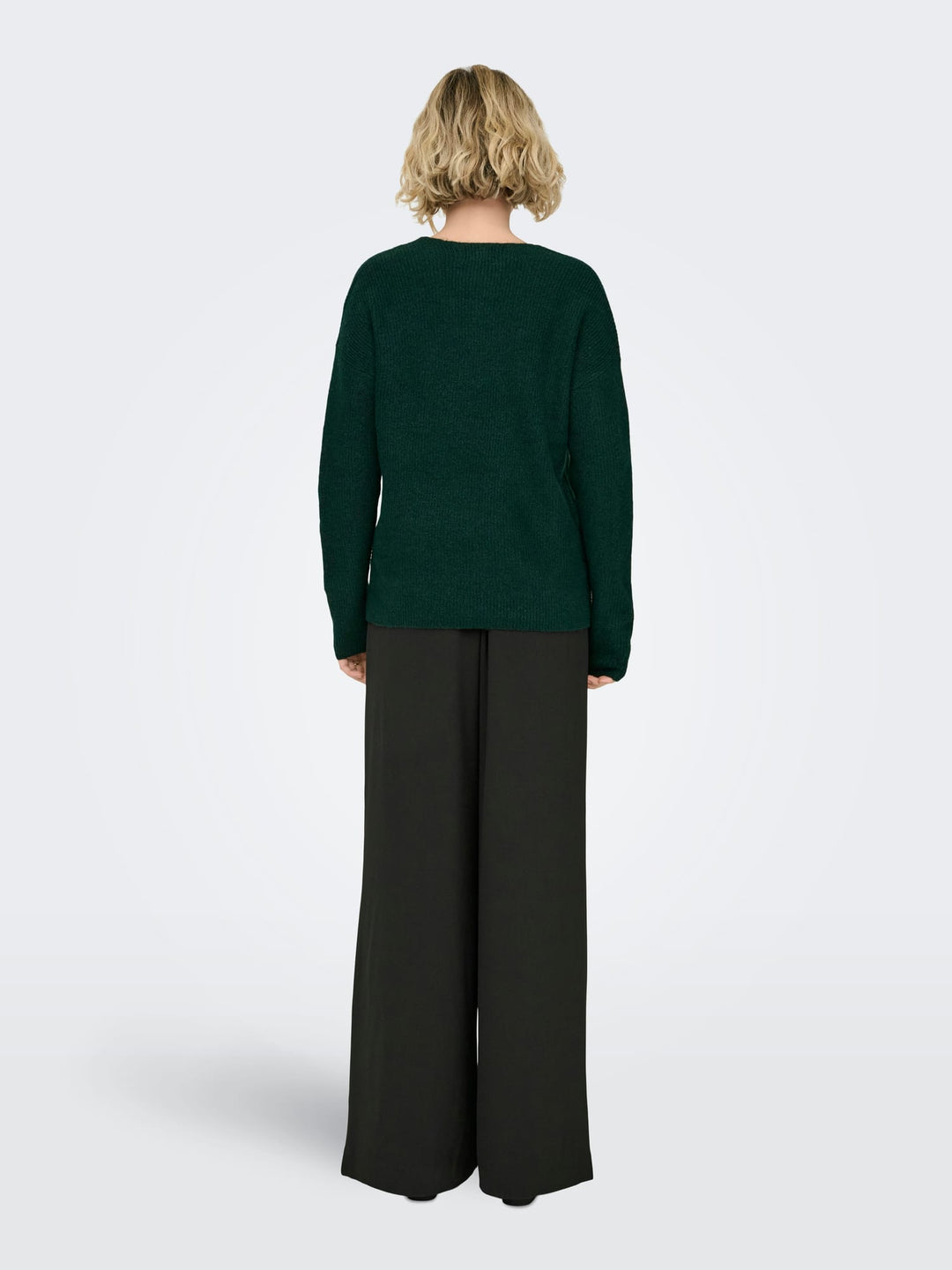 Only Camilla V-Hals trui donkergroen – dames