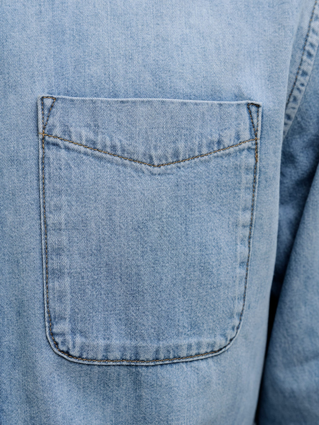 Jack & Jones denim overhemd l/m blauw – heren - Blue Denim