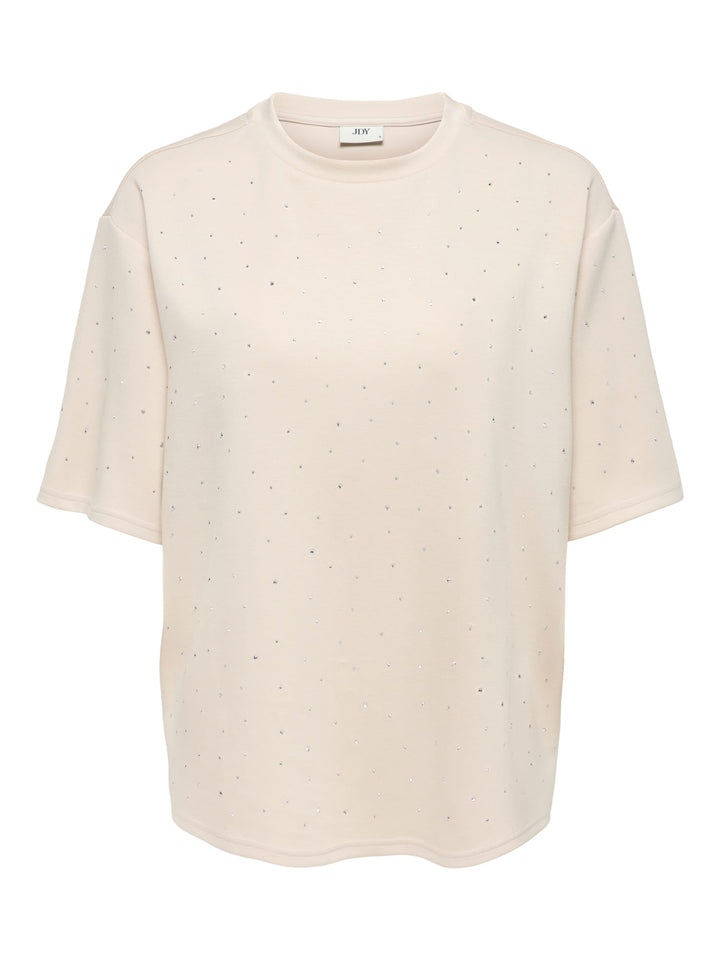 Jacqueline de Yong Nila T-shirt beige – dames
