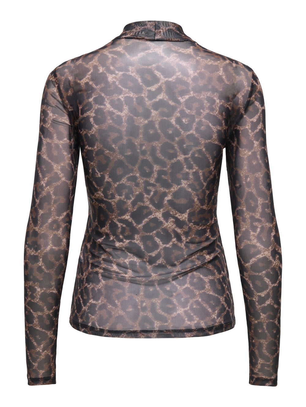 Only t-shirt l/m dames bruin dessin