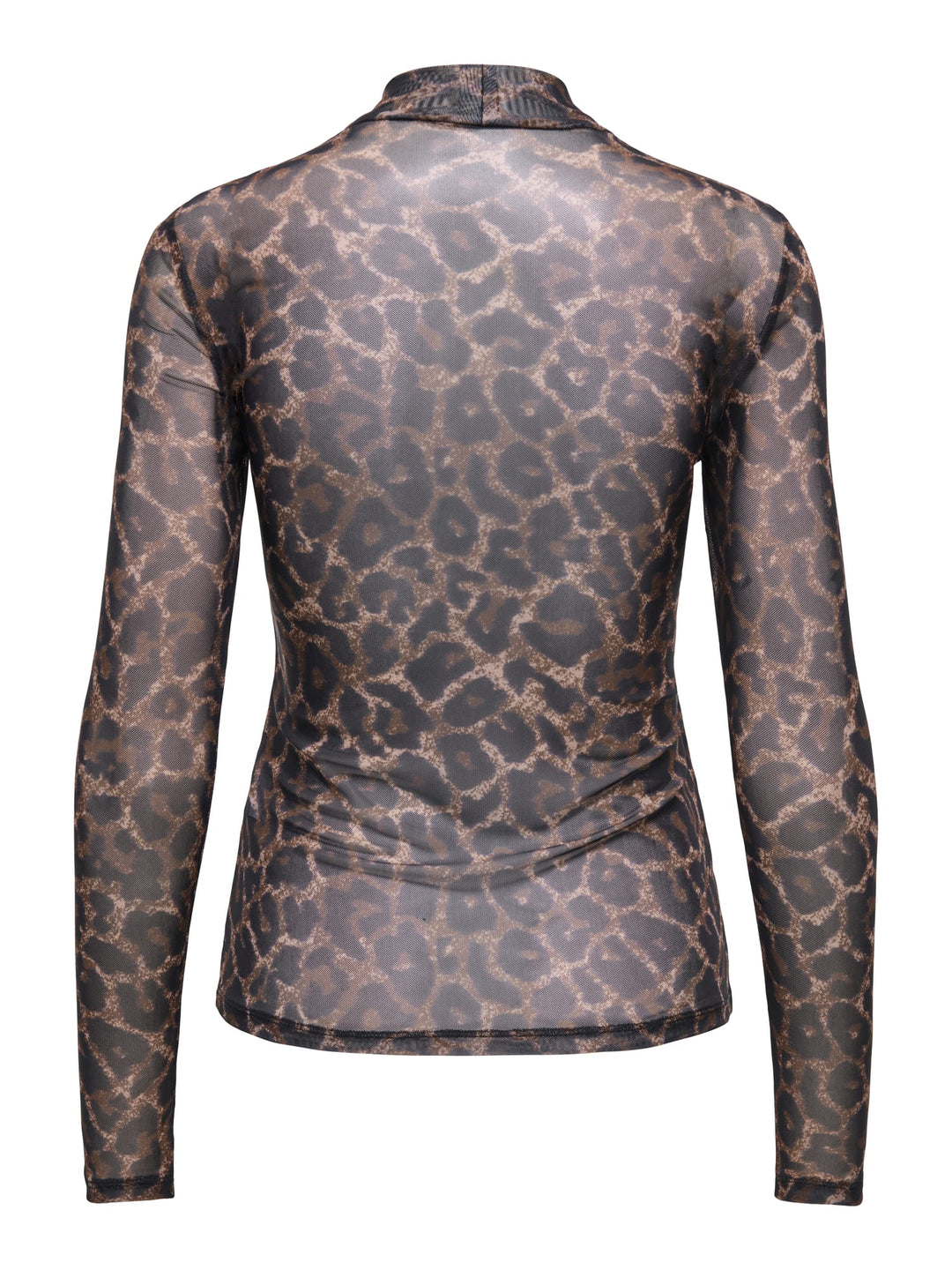 Only t-shirt l/m dames bruin dessin