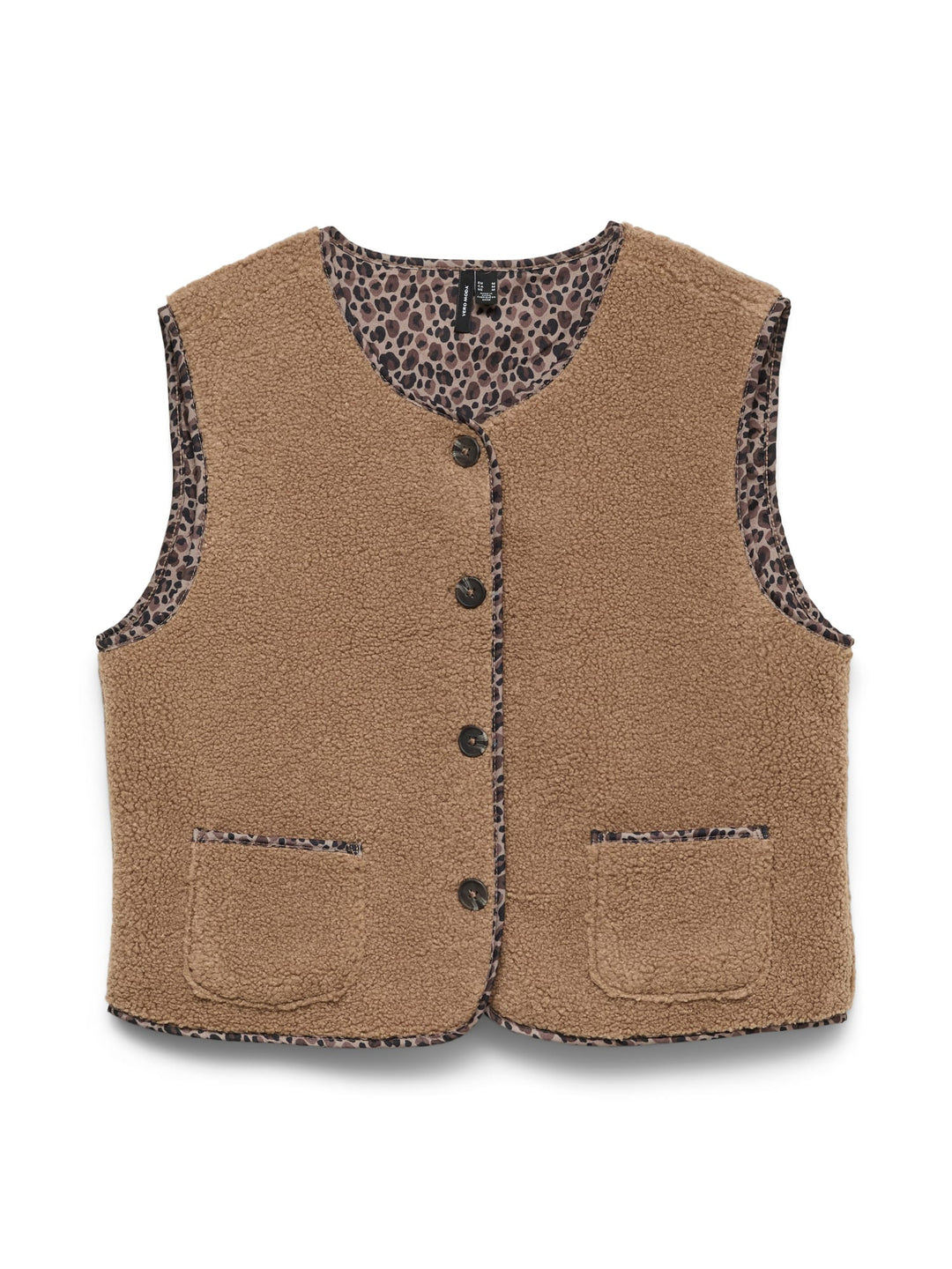 VERO MODA gilet gebreid camel – dames