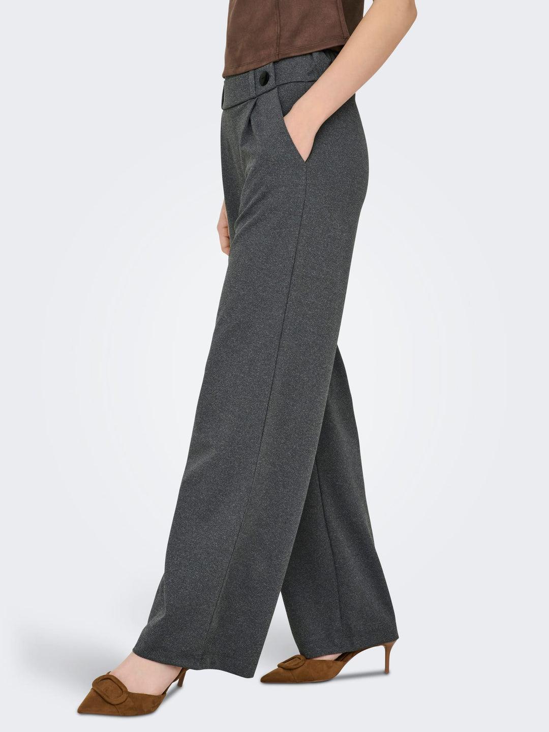 Jacqueline de Yong Geggo lange broek antraciet – dames - L30