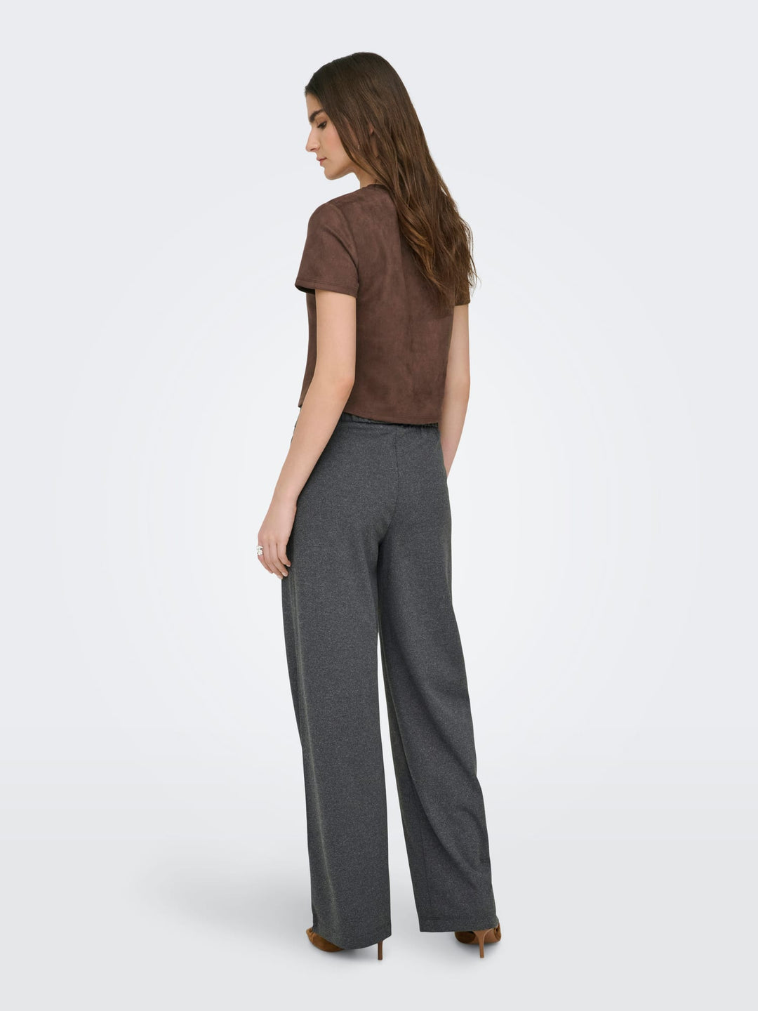 Jacqueline de Yong Geggo lange broek dames grijs - L32
