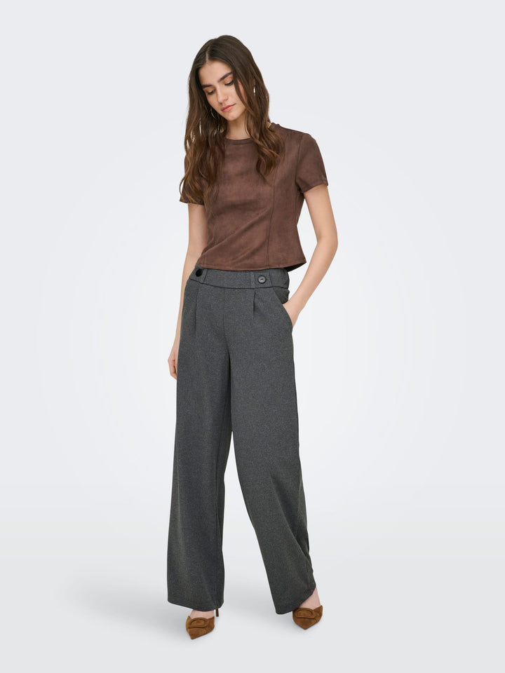 Jacqueline de Yong Geggo lange broek dames grijs - L32
