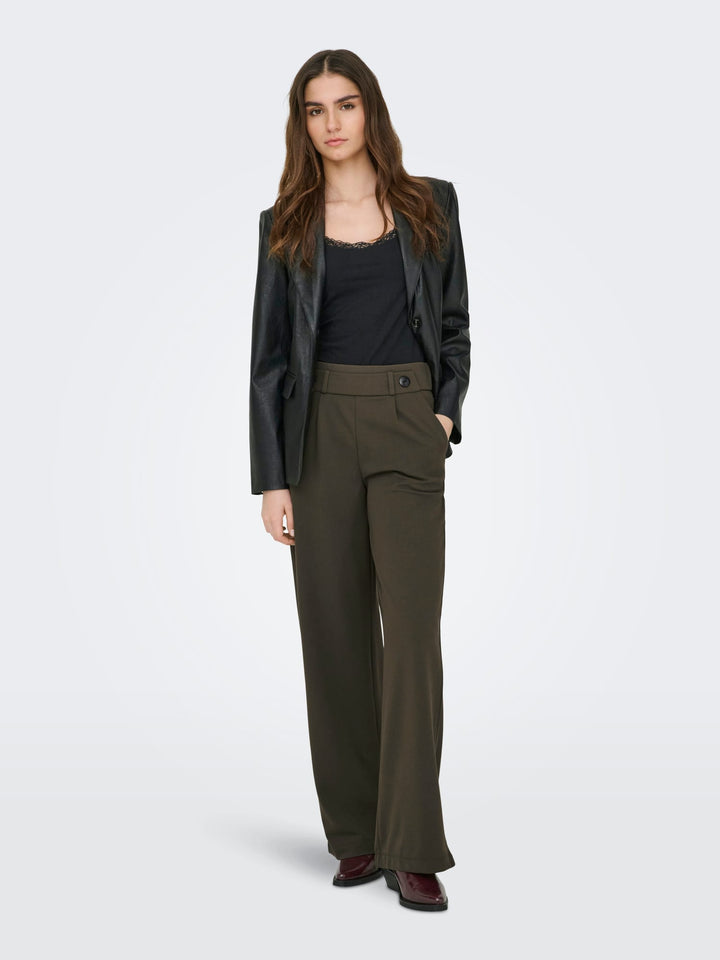 Jacqueline de Yong Geggo lange broek bruin - dames - L34