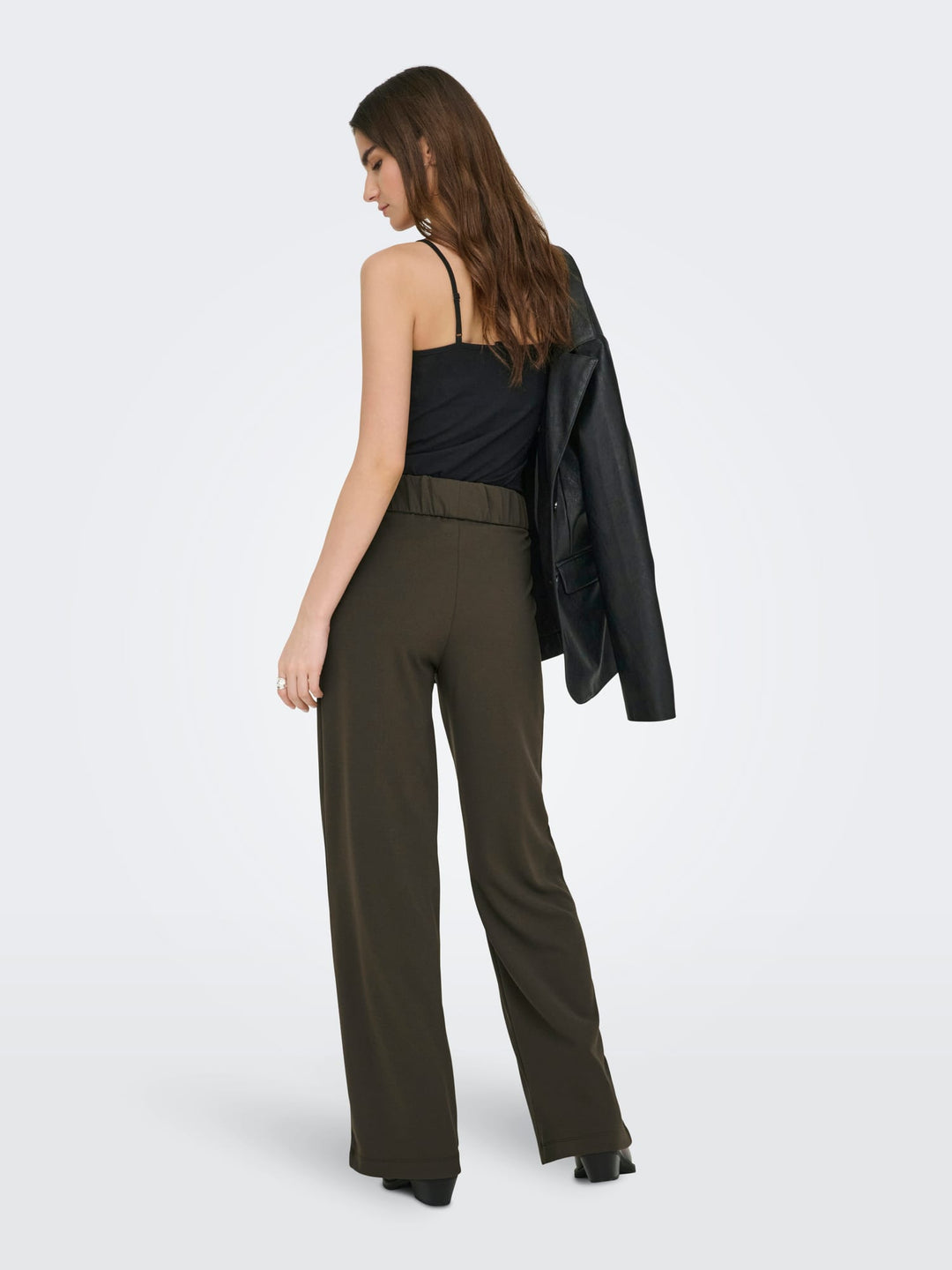 Jacqueline de Yong Geggo lange broek bruin - dames - L34