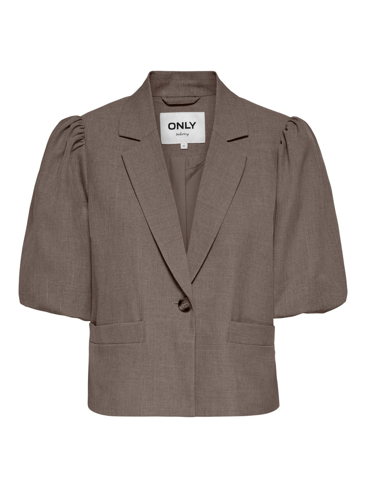 Only 15376950 Linda blazer dames taupe
