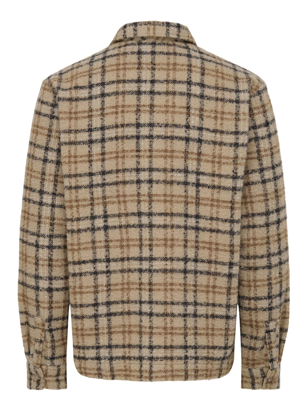 ONLY & SONS 22039262 luigi overhemd l/m bruin dessin – heren
