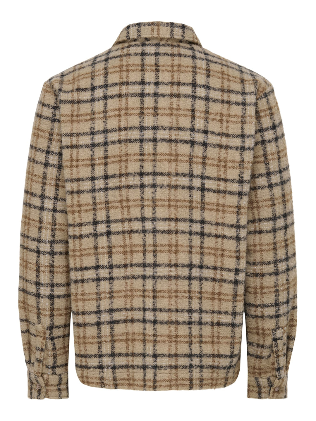 ONLY &amp; SONS 22039262 luigi overhemd l/m bruin dessin – heren