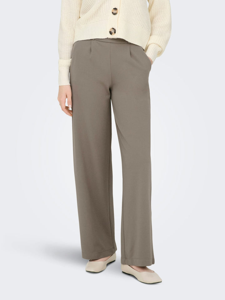 Jacqueline de Yong Geggo lange broek taupe - dames - L30