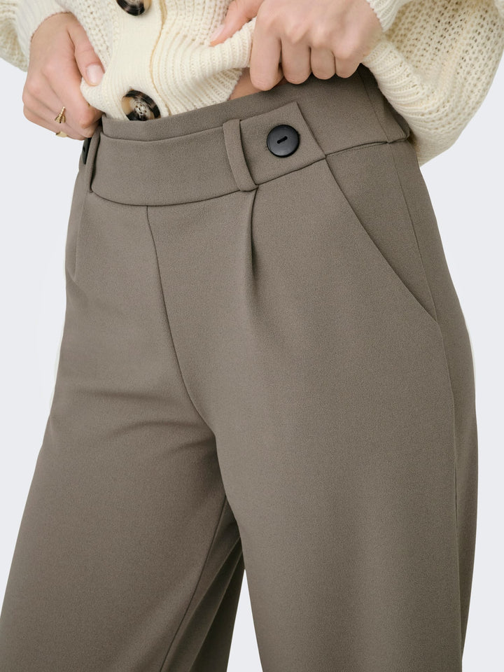 Jacqueline de Yong Geggo lange broek taupe – dames - L34