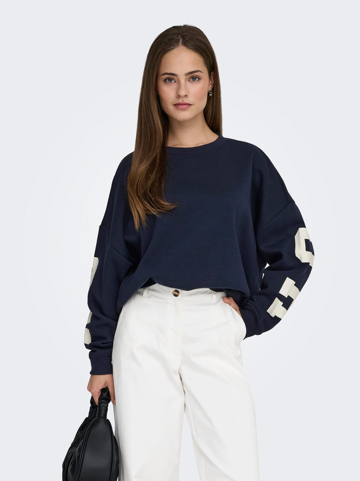 Only 15356793 sweat navy – dames