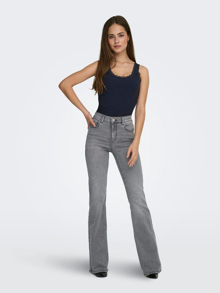 Only ONLSARA SHARAI tanktop navy – dames