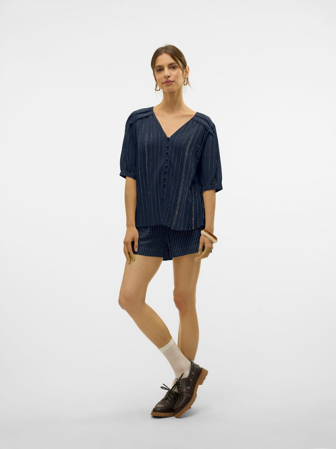 VERO MODA 10329115 Dahlia t-shirt k/m navy