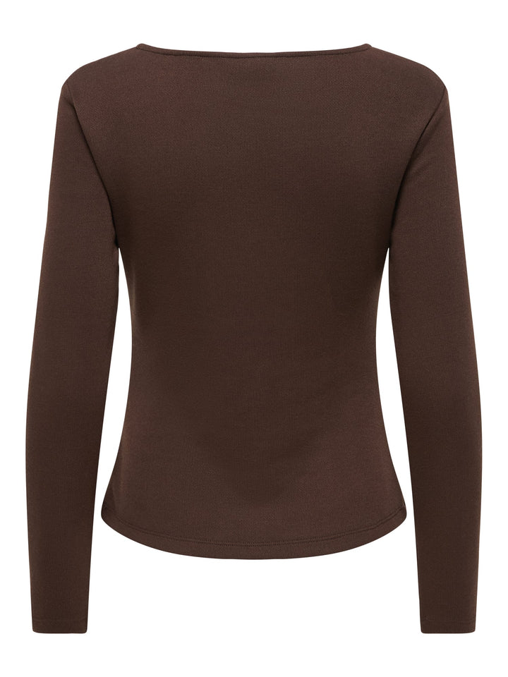 Jacqueline de Yong 15379872 Liva top bruin – dames