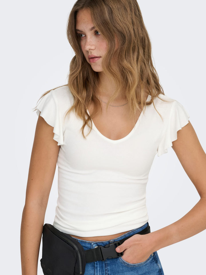 Only 15227187 Belia top k/m dames off-white
