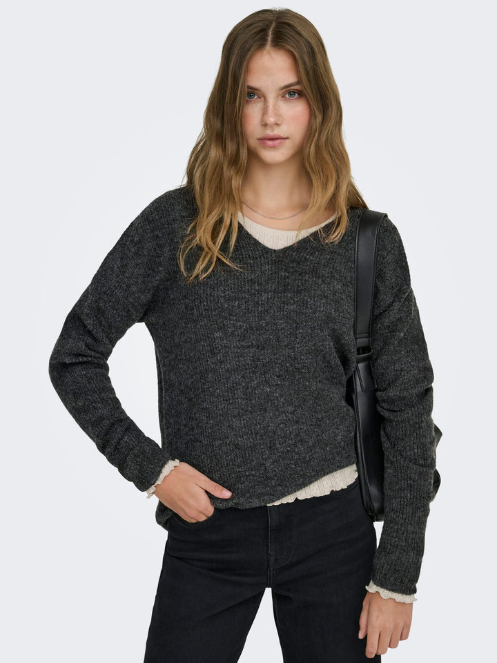 Only Camilla trui antraciet – dames