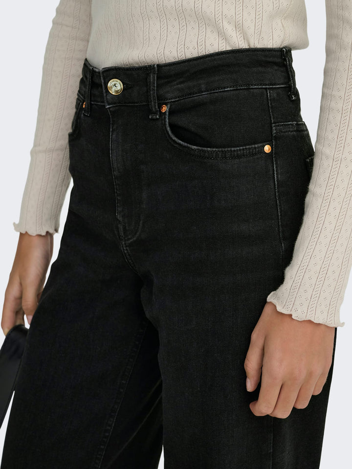 Only Madison jeans loose fit zwart denim – dames - Black Denim - L34