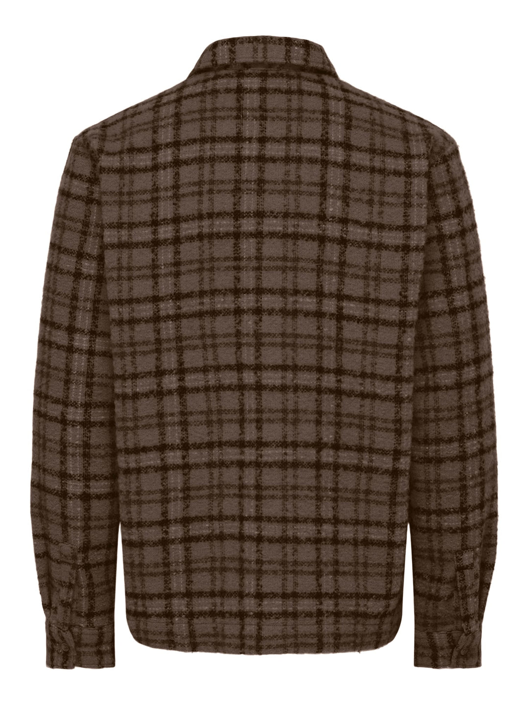 ONLY &amp; SONS 22039262 Luigi overhemd l/m bruin dessin – heren