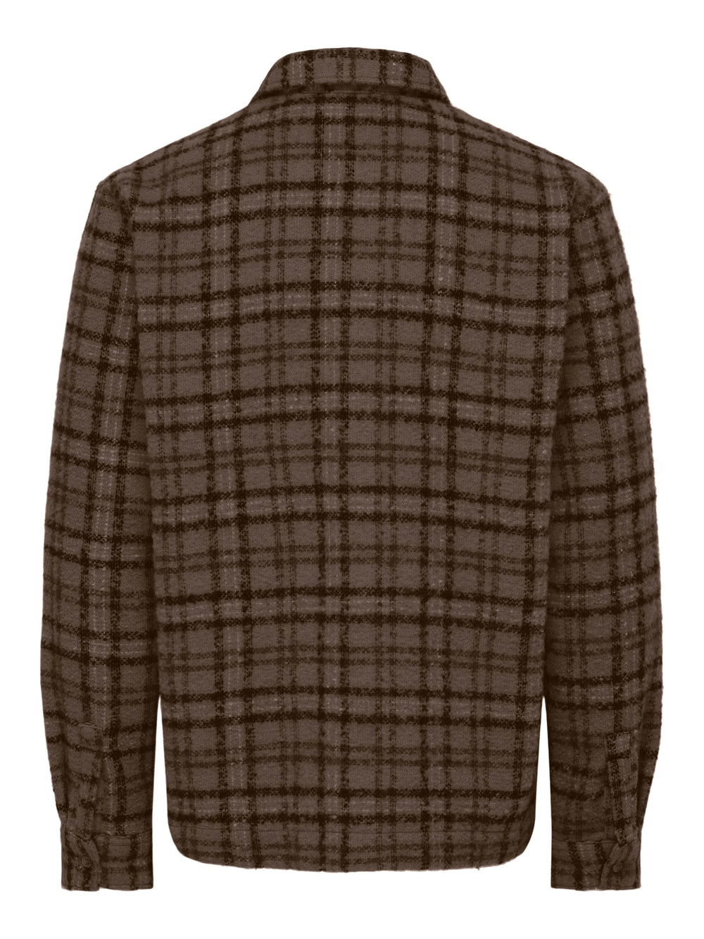 ONLY & SONS 22039262 Luigi overhemd l/m bruin dessin – heren
