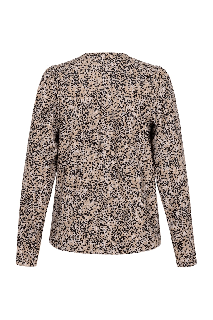 Studio Anneloes Valdis animal top – dames top bruin dessin