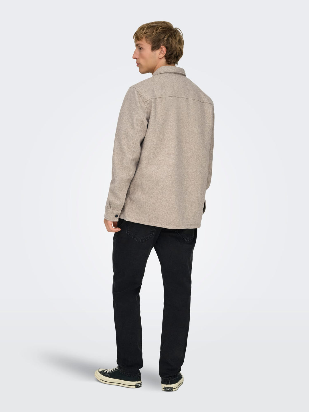 ONLY & SONS overhemd licht bruin – heren