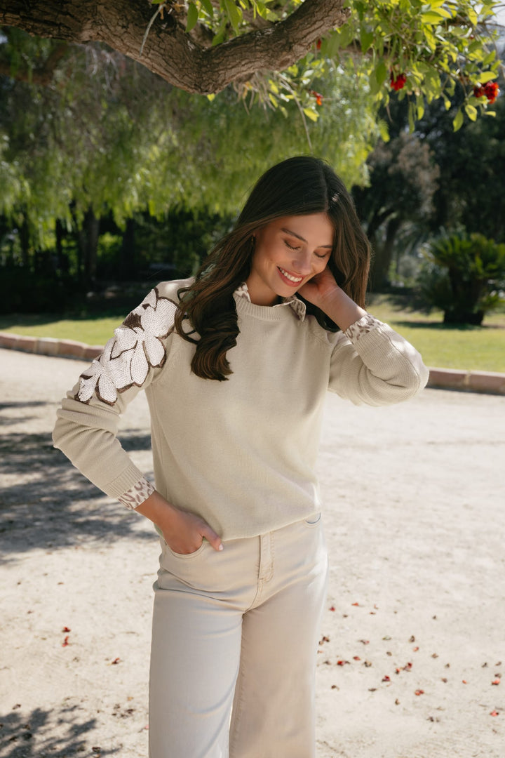 G-Maxx Jacqueline blouse beige – dames