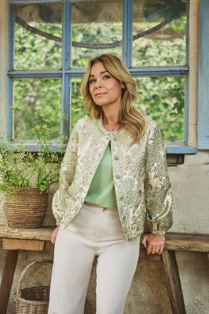 G-Maxx Dalia jacket groen dessin – dames jack
