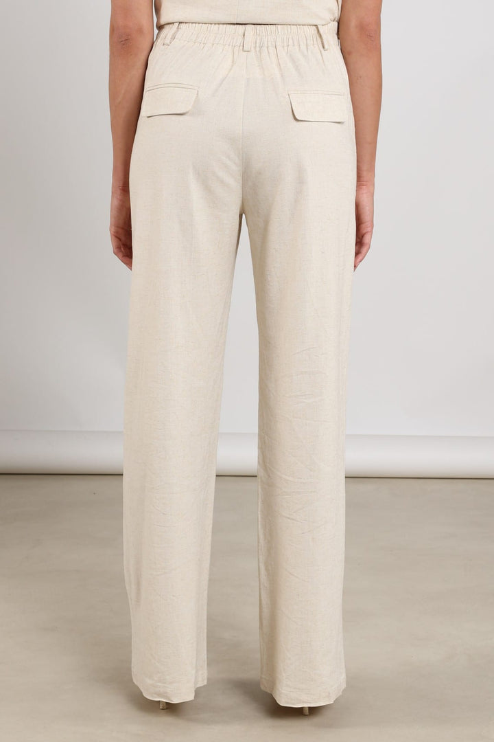 Nukus Eline lange broek dames - beige