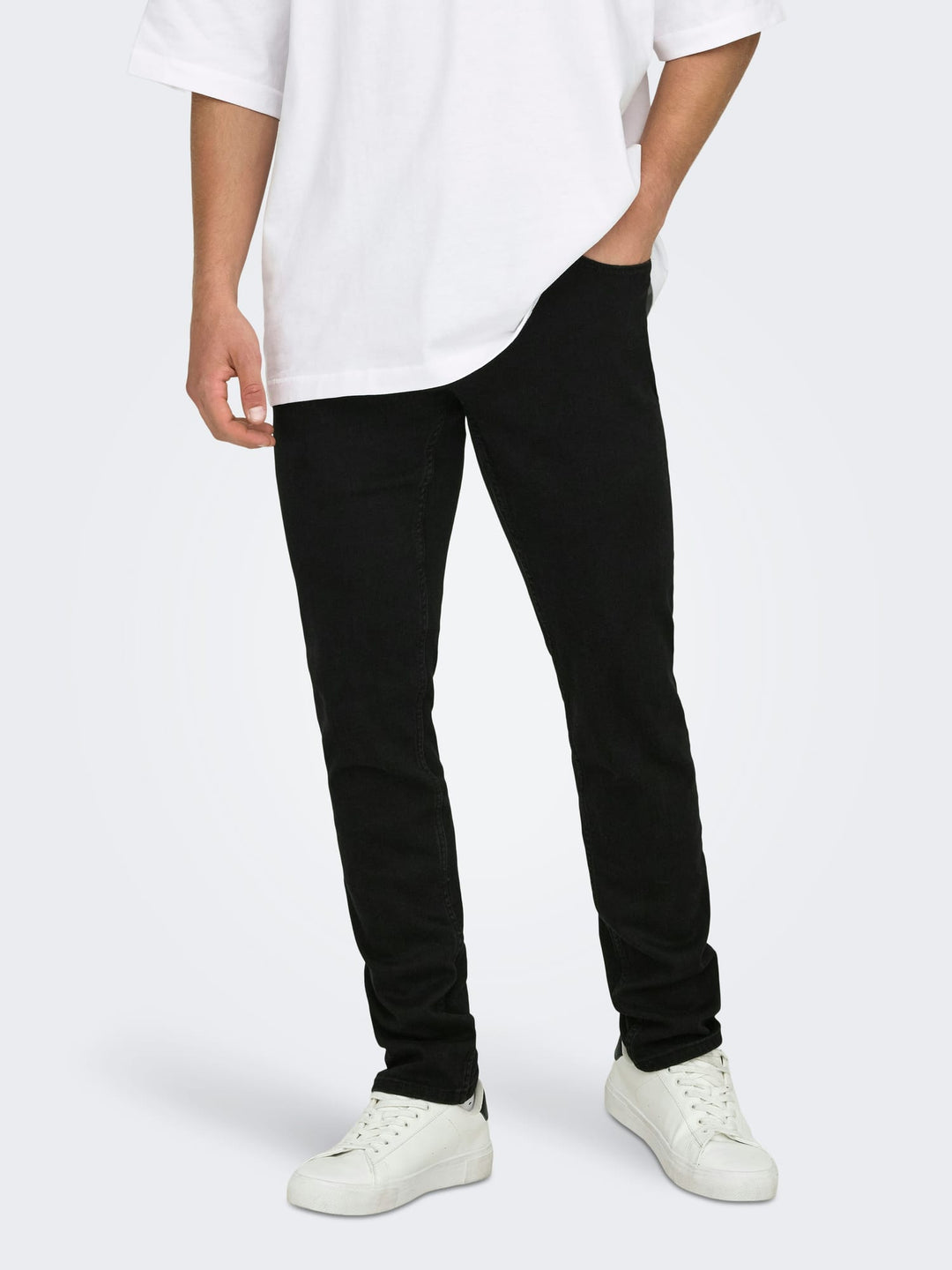 ONLY & SONS Loom slim fit jeans zwart - heren - Black Denim - L32