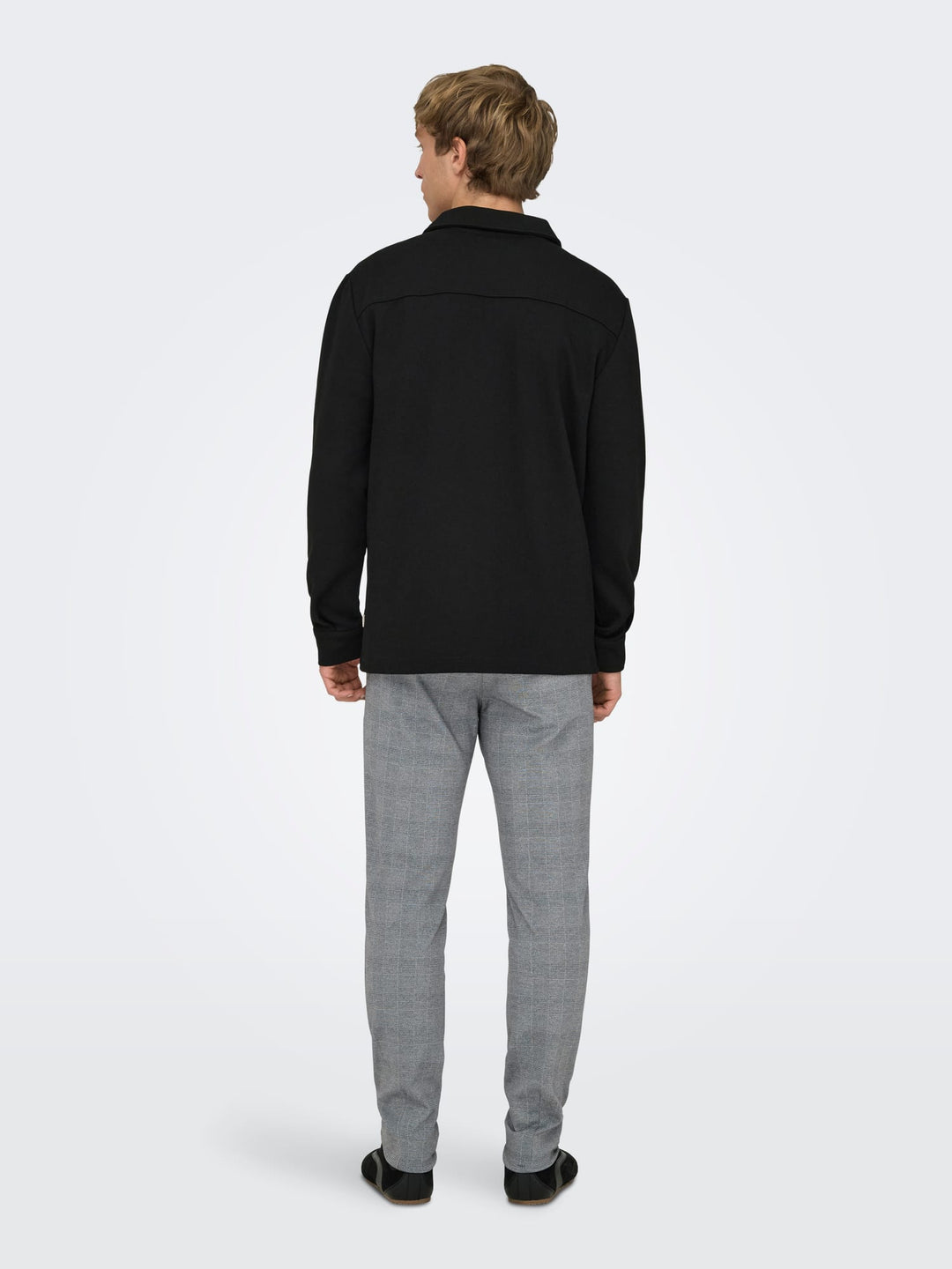 ONLY & SONS ONSMARK SLIM CHECK PANTS – heren - Grijs Dessin - L34