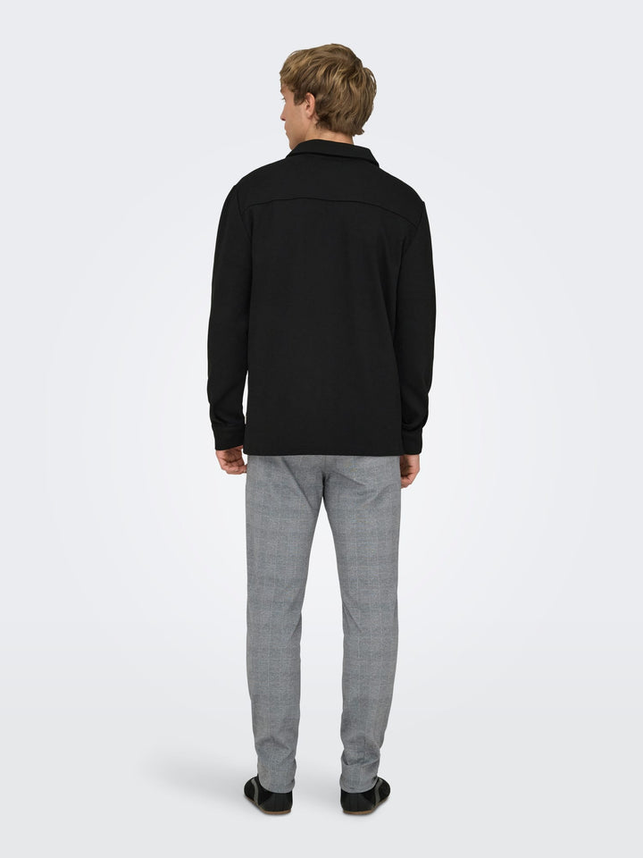 ONLY & SONS ONSMARK SLIM CHECK PANTS – heren - Grijs Dessin - L34