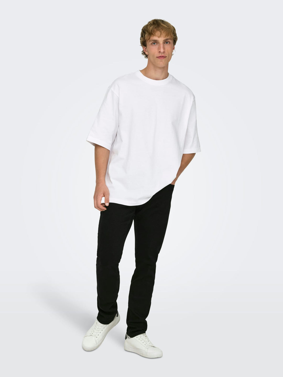 ONLY & SONS Loom slim fit jeans zwart – heren - Black Denim - L34