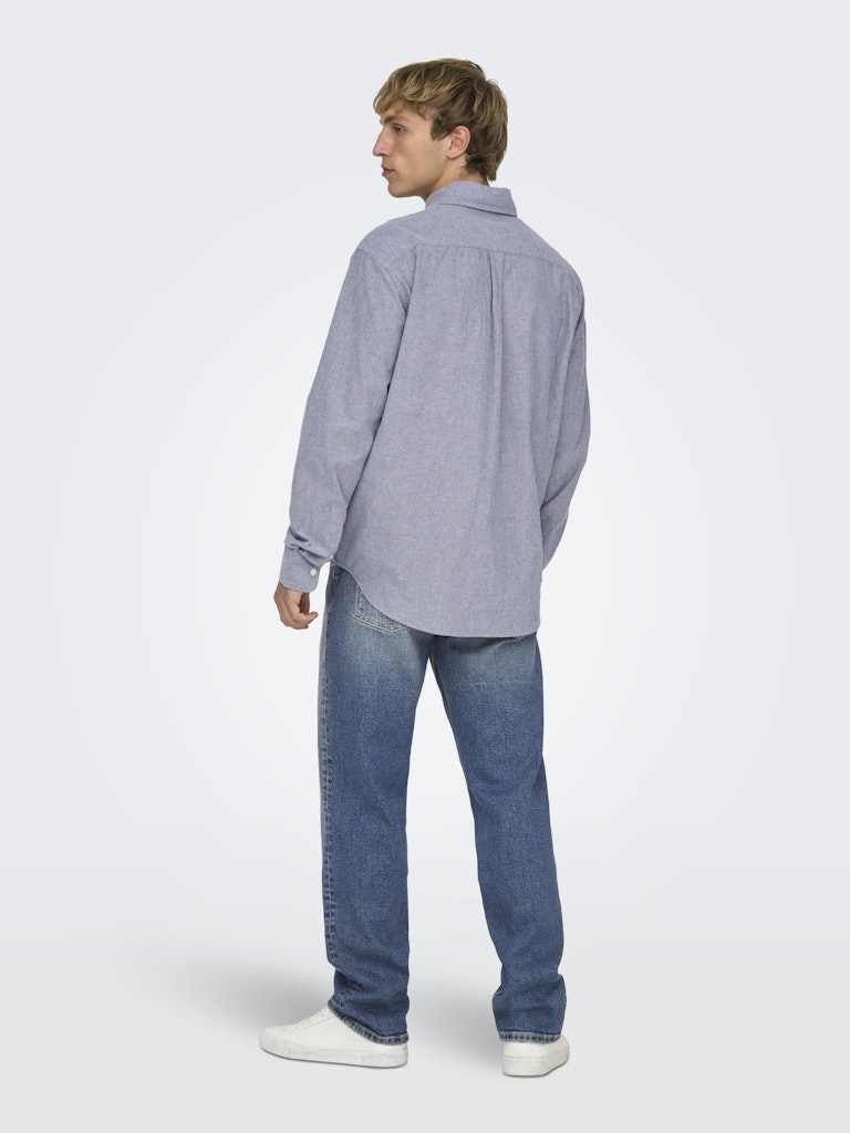 ONLY & SONS Edge jeans straight fit – heren - Blue Denim - L32