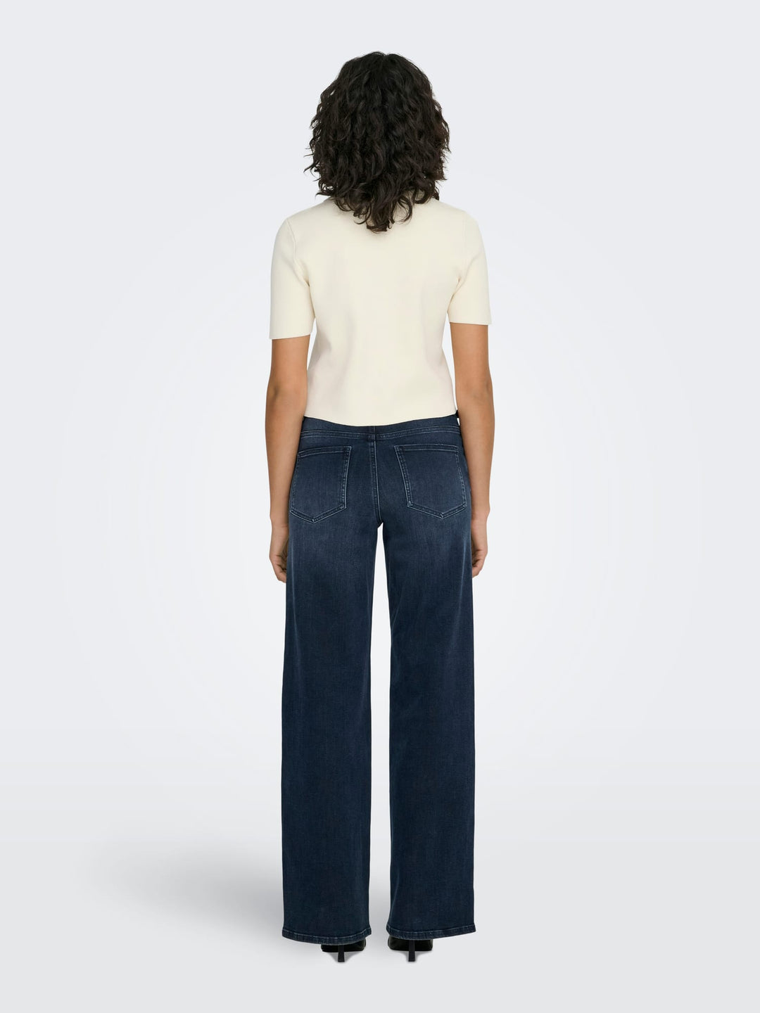Only madison wide fit jeans – dames - Blue Denim - L34