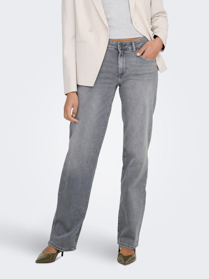Only 15366854 blush jeans regular-straight fit – dames - Grey Denim - L34