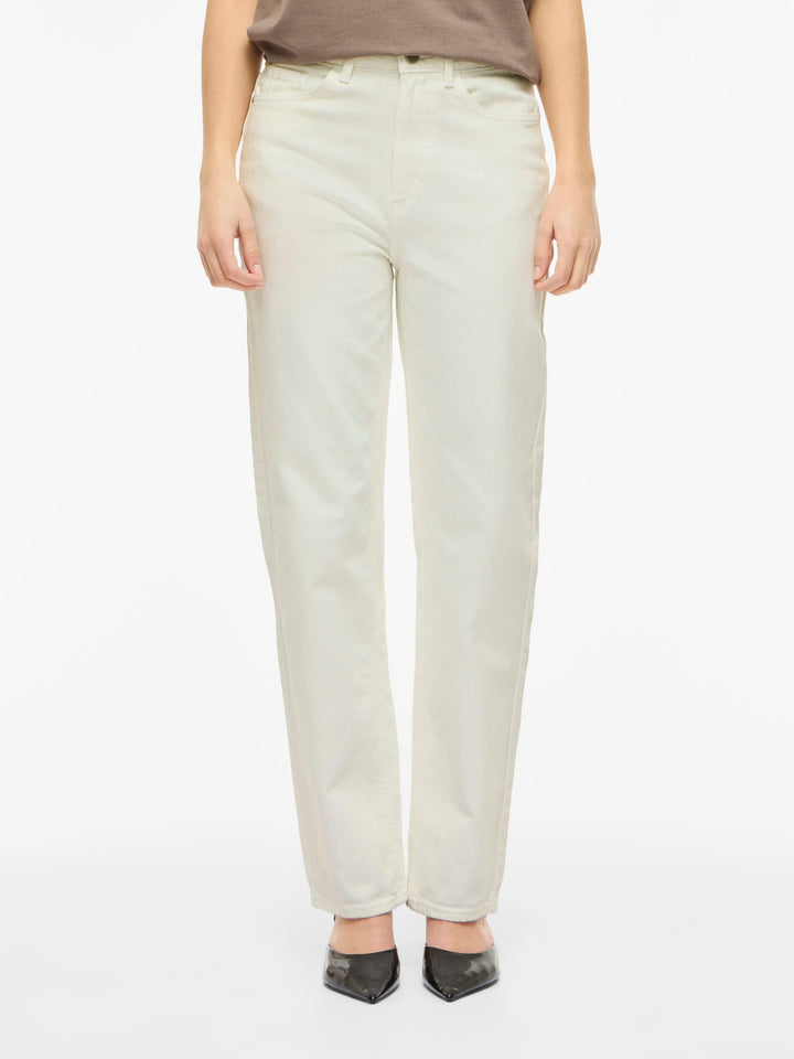 Vila Kelly jeans wit – dames regular-straight fit - L32