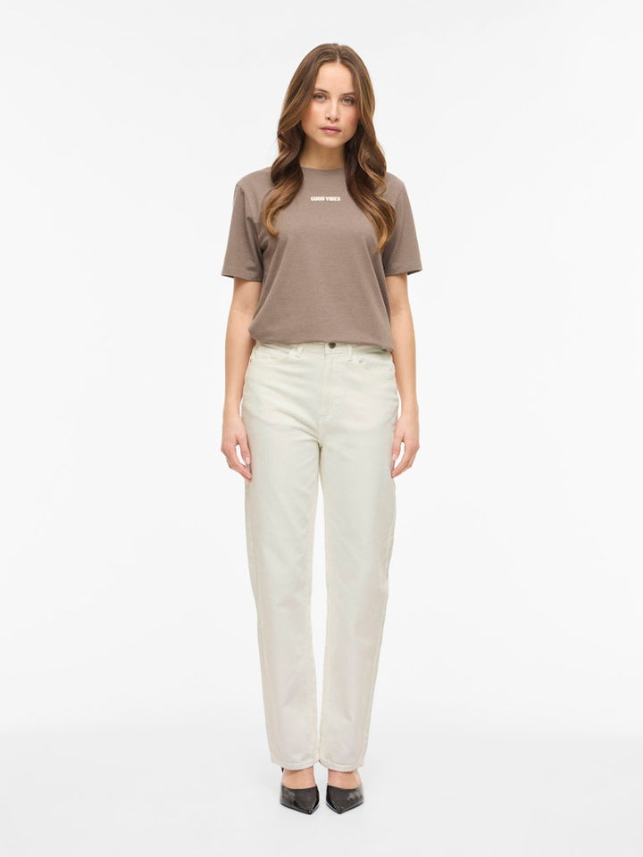Vila Kelly jeans wit – dames regular-straight fit - L32
