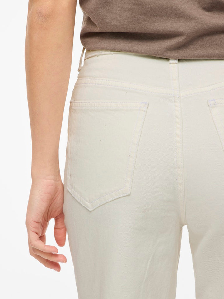 Vila Kelly jeans wit – dames regular-straight fit - L32