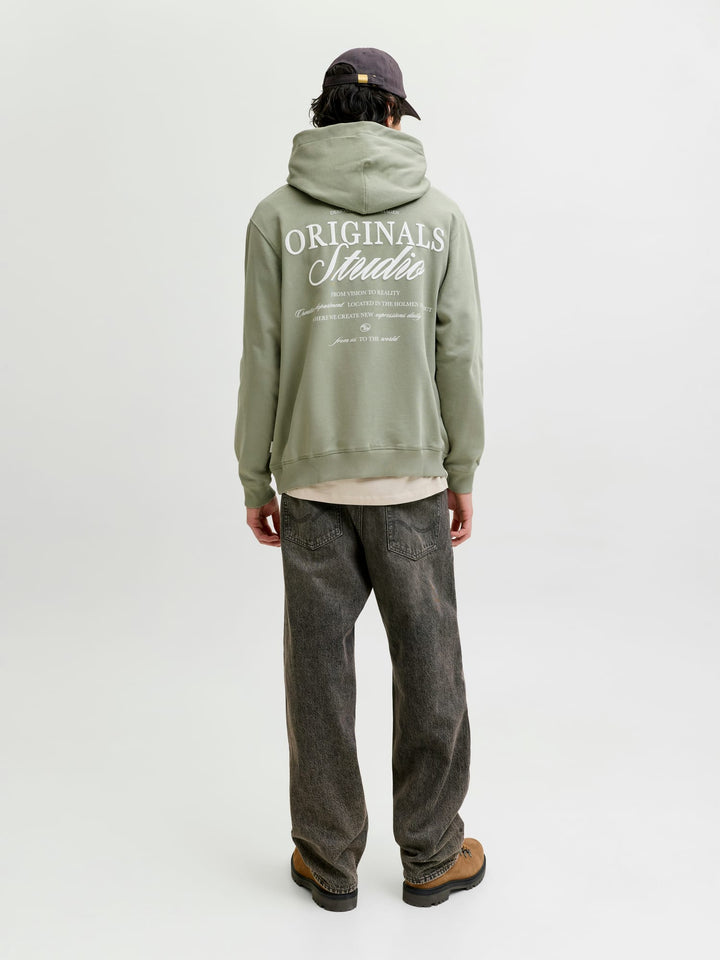 Jack & Jones Norrebro hoodie olijf – heren