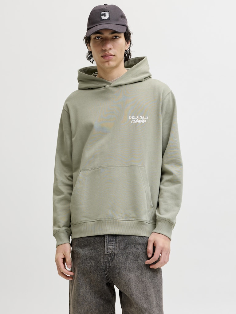 Jack & Jones Norrebro hoodie olijf – heren