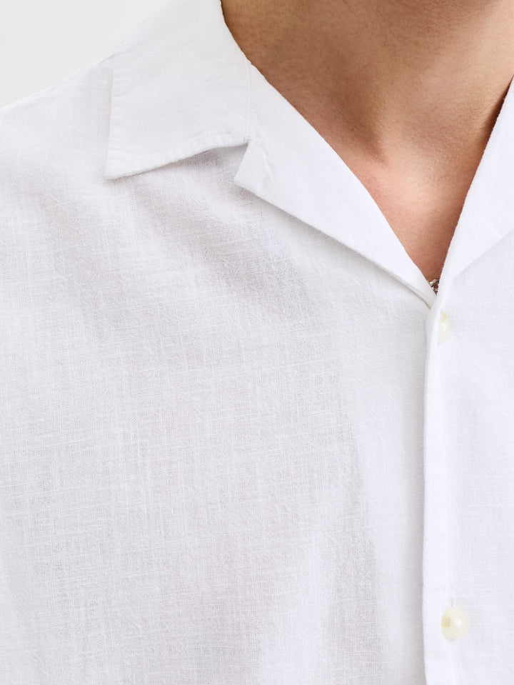 Jack & Jones Summer Resort overhemd – heren - Off-white