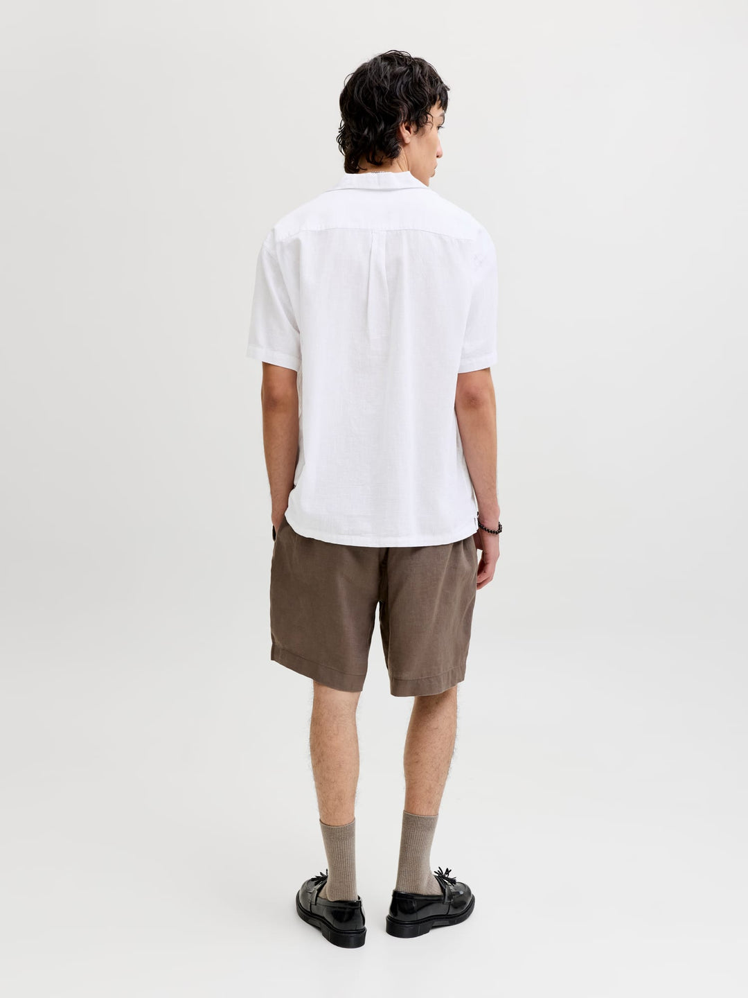 Jack & Jones Summer Resort overhemd – heren - Off-white