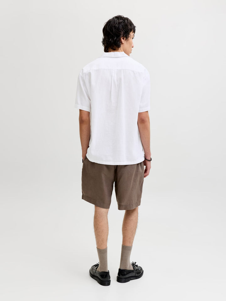 Jack & Jones Summer Resort overhemd – heren - Off-white