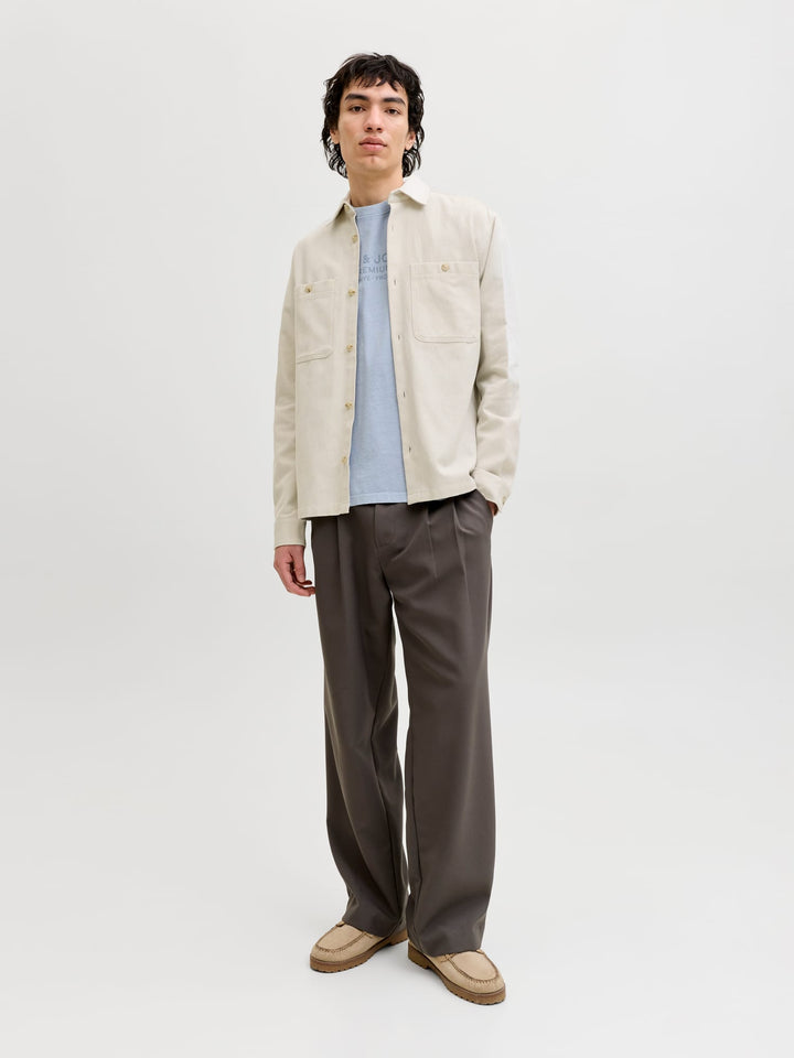 Jack & Jones Rayle overhemd l/m ecru dessin – heren