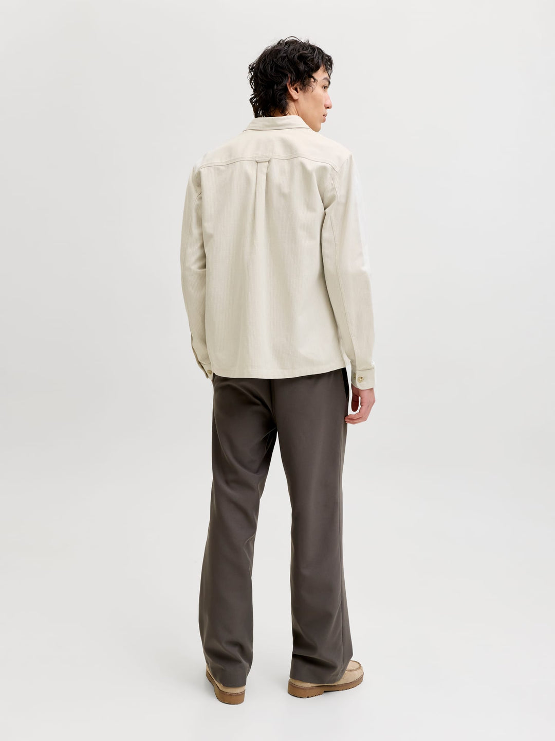 Jack & Jones Rayle overhemd l/m ecru dessin – heren
