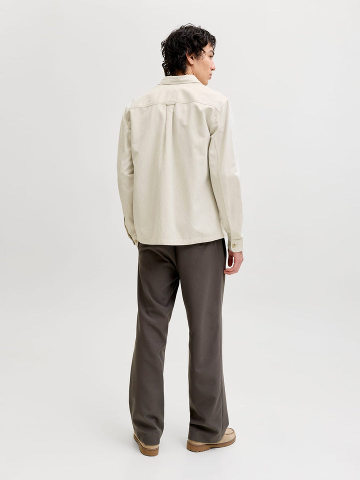 Jack & Jones Rayle overhemd l/m ecru dessin – heren